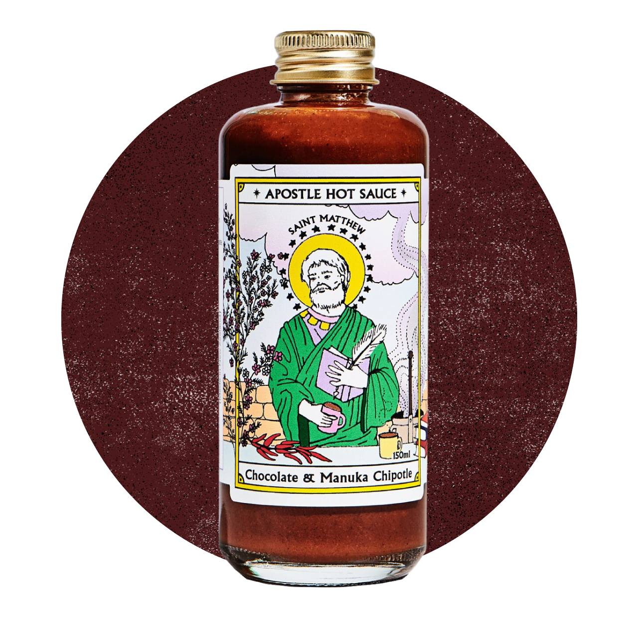 Apostle Saint Matthew: Chocolate & Manuka Smoked Chipotle Hot Sauce