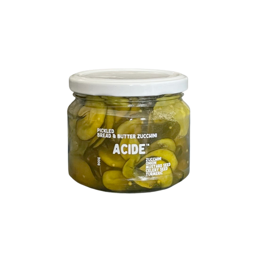 ACIDE Pickled Bread and Butter Zucchini