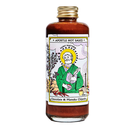 Apostle Saint Matthew: Chocolate & Manuka Smoked Chipotle Hot Sauce